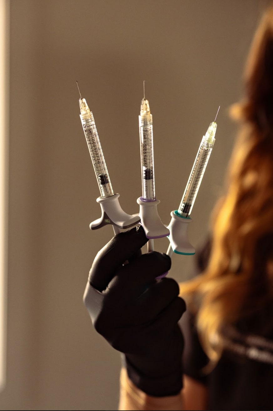 Photo of dermal filler syringes at Captivate