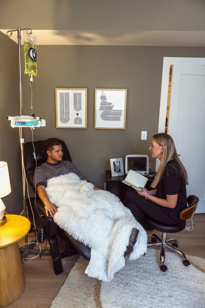 Photo of a Captivate patient receiving Ketamine Therapy
